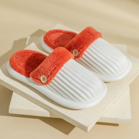 Winter Warm Shoes Fluffy Detachable Washable Slippers House Shoes For Women Men