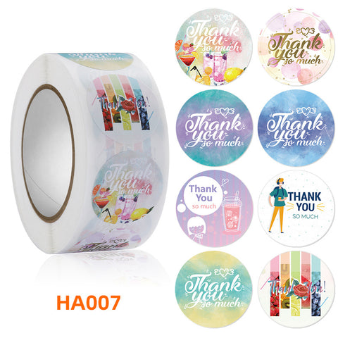 Bubble Milk Tea Cup Thank You Stickers Coffee Shop Sticker Sealing Paste