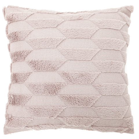 Geometric Rhombus Double-sided Three-dimensional Plush Pillowcase