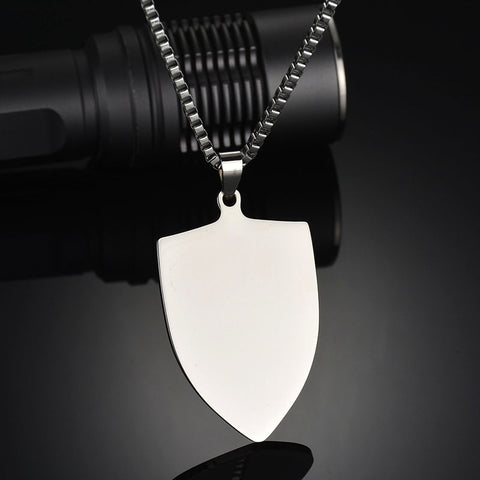 Titanium steel military brand stainless steel men's necklace private custom dog brand name pendant offering lettering