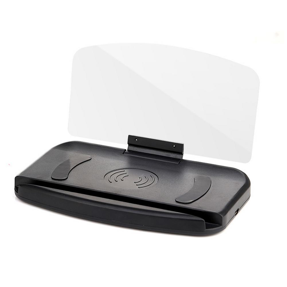 Electric Car HUD Auto Wireless Charging Head-Up Display Car HD Mobile Phone Navigation Projector Winshield Speedometer Accossorriess