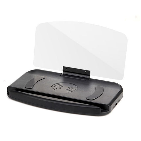 Electric Car HUD Auto Wireless Charging Head-Up Display Car HD Mobile Phone Navigation Projector Winshield Speedometer Accossorriess