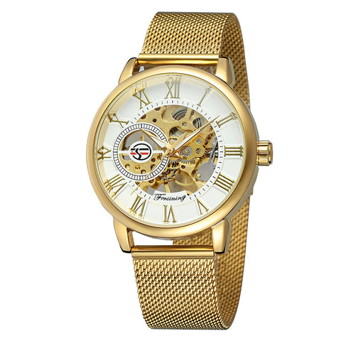 On behalf of a foreign hot Forsining hollow men's genuine mechanical watch men table belt