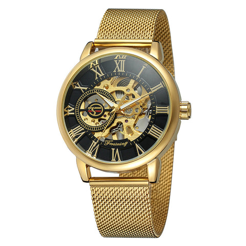On behalf of a foreign hot Forsining hollow men's genuine mechanical watch men table belt