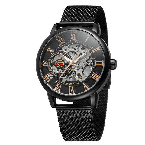 On behalf of a foreign hot Forsining hollow men's genuine mechanical watch men table belt