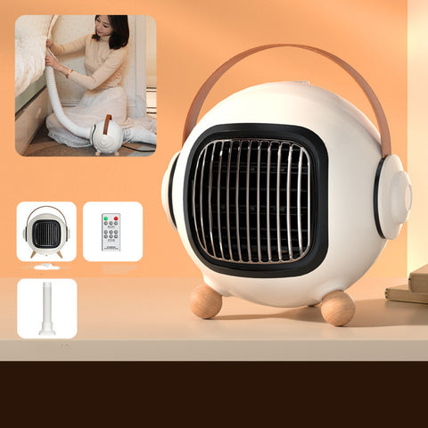 Mini Electric Heaters Winter Personal Space Room PTC Ceramic Quick Heating Portable Desktop Fan Astronaut Heaters For Home Office