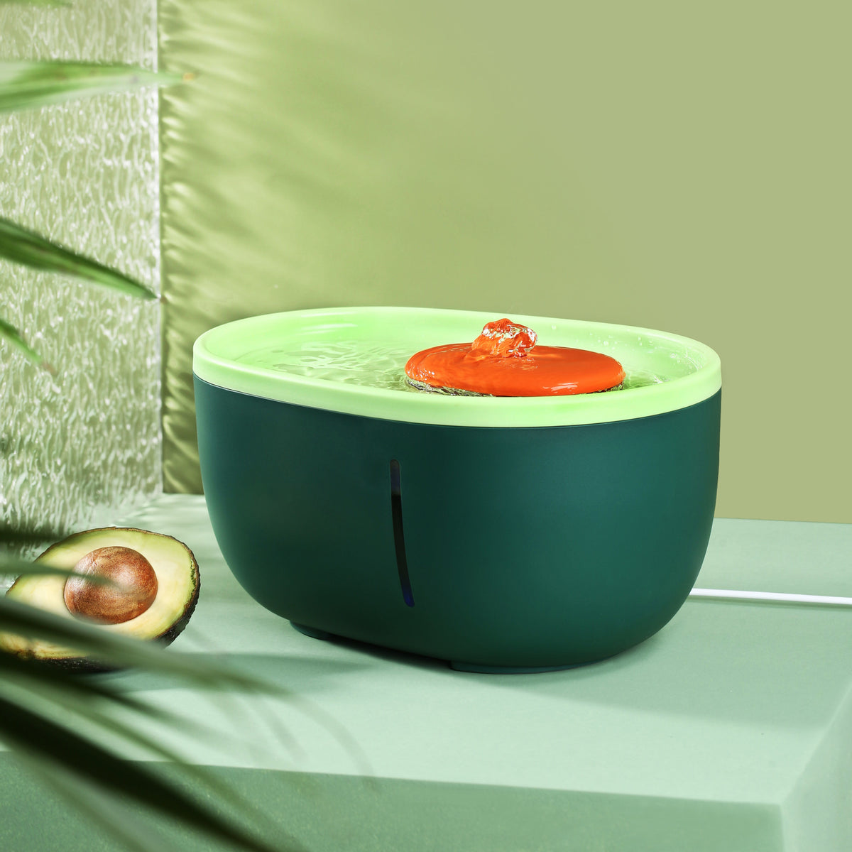 New Pet Water Dispenser LED Visual Automatic Drinking Bowl