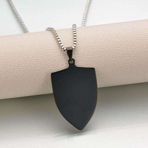 Titanium steel military brand stainless steel men's necklace private custom dog brand name pendant offering lettering