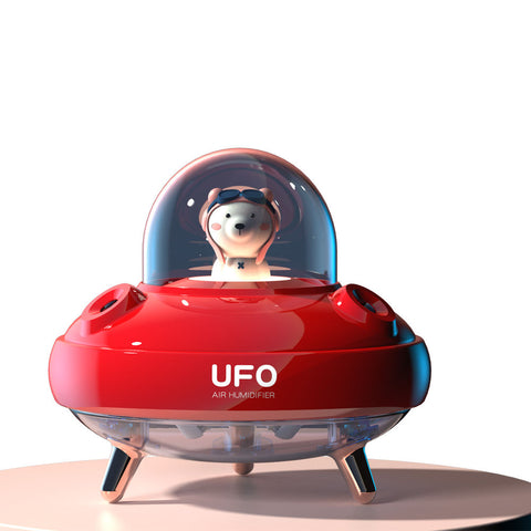 400ml Air Humidifier Cute Beer 7-colour Light Humidifier Moisturizing Double Spray Bedroom H2o Ufo Humidifier