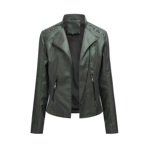 Faux Leather Jackets Women 2023 Spring Autumn Biker Coat Pu Motorcycle Suit Female Loose Streetwear Coat