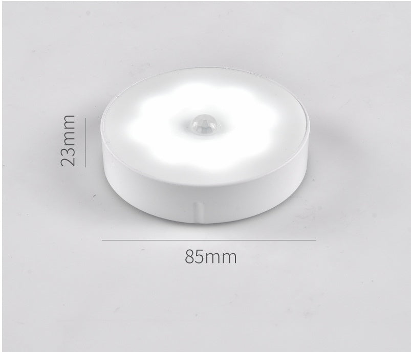 Small Size Night Light Motion Sensor LED Light USB Chargeable Lamp For Dormitory Kitchen Bedroom Stairs Hallway Cabinet Closet Wardrobe
