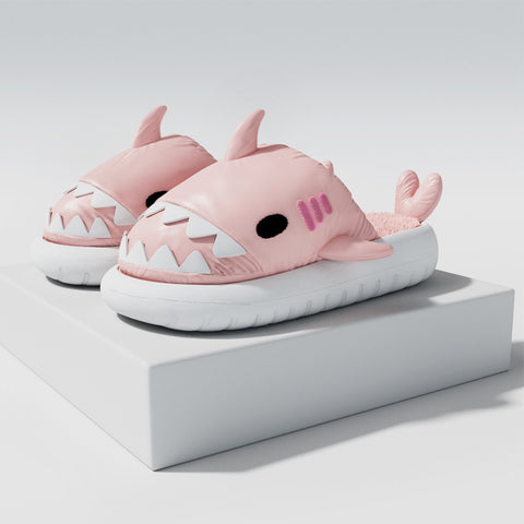 Winter Shark Slippers Detachable House Shoes For Women