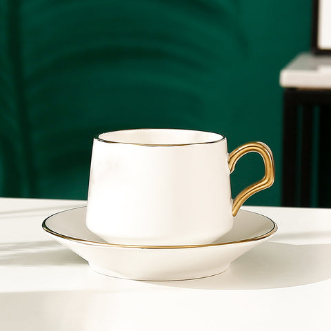 Afternoon Tea Ceramic Coffee Cup And Saucer Set