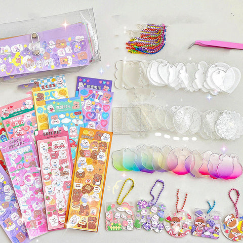 Goo Card Set Cute Sticker Kids Toy Material Pack