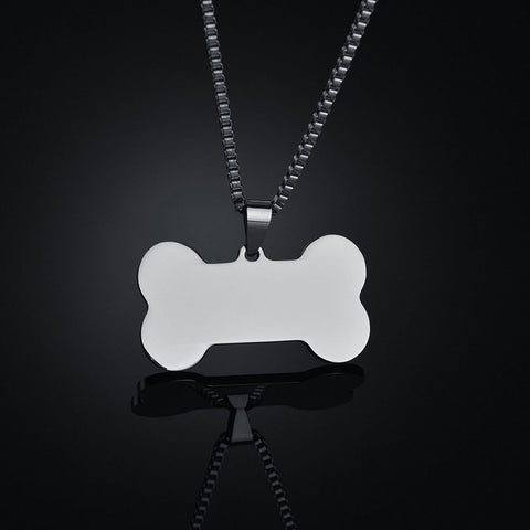 Titanium steel military brand stainless steel men's necklace private custom dog brand name pendant offering lettering
