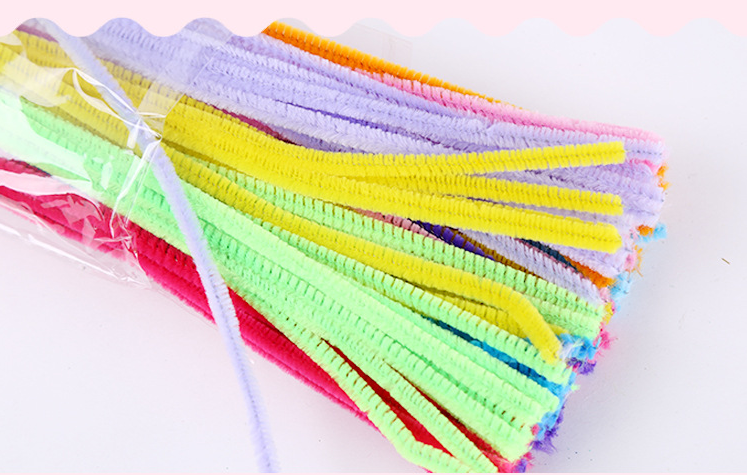 Plush bag DIY handmade material color hair root tops twisted bar hair kindergarten children creative toys