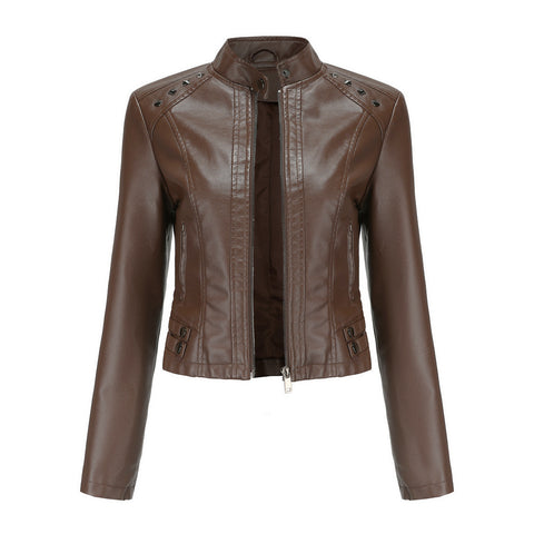 Faux Leather Jackets Women 2023 Spring Autumn Biker Coat Pu Motorcycle Suit Female Loose Streetwear Coat