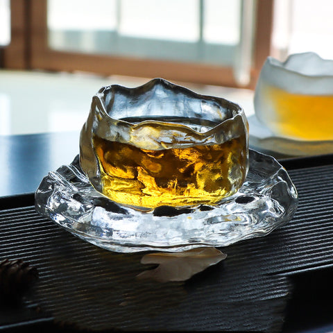 Glass Tea Cup Zen Personal Tea Set High-end Crystal Tea Cup