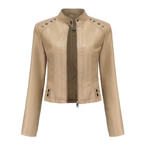 Faux Leather Jackets Women 2023 Spring Autumn Biker Coat Pu Motorcycle Suit Female Loose Streetwear Coat