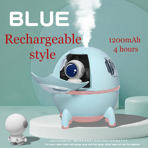 220ML Rechargeable Space Capsule Air Humidifier USB Ultrasonic Cool Mist Aromatherapy Water Diffuser With Led Light Astronaut