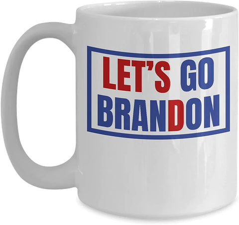 Let's Go Brandon Ceramic Coffee Mark Cup Tea Water Cup English