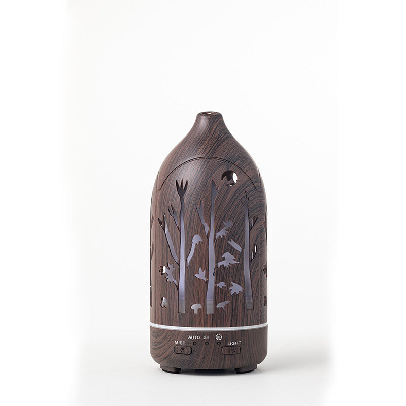 Wood Grain Humidifier Household Hollow Vase Atomizer