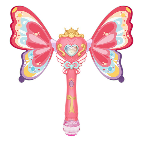 Kids Magic Wand Cute Pony Party Water Bubble Machine Gun Blower Toy Electric Magic Wedding Soap Bubble Pomperos Outdoor Toy