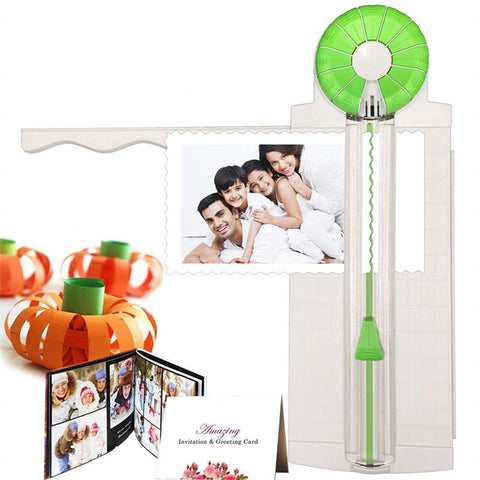 A3A4A5 Multi-function Paper Cutting Knife Creasing Dotted Line Curve 360 - Degree Rotating Manual Paper Cutter 12 In 1 Trimmer