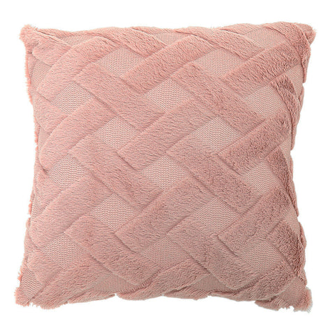 Geometric Rhombus Double-sided Three-dimensional Plush Pillowcase