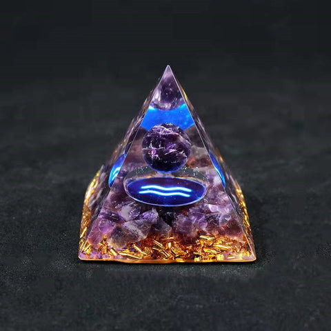 Twelve Constellation Chakra Pyramid Crystal Gravel Bedroom Ornament