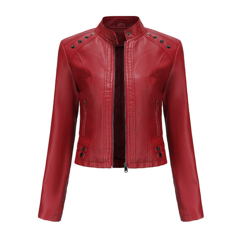 Faux Leather Jackets Women 2023 Spring Autumn Biker Coat Pu Motorcycle Suit Female Loose Streetwear Coat