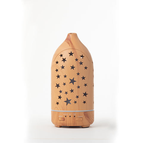 Wood Grain Humidifier Household Hollow Vase Atomizer