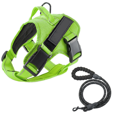 Dog vest chest strap leash