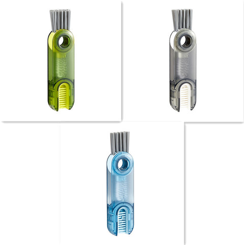 3 In 1 Tiny Bottle Cup Cover Brush Straw Cleaner Tools Multi-Functional Crevice Cleaning Brush Kitchen Tools Gadgets