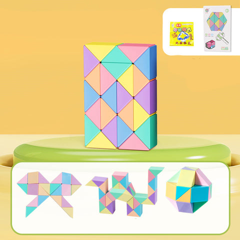 Snake Twist Cube Stress Relief Educational Toys Children Gifts Magic Snake Ruler Puzzle Folding Educational