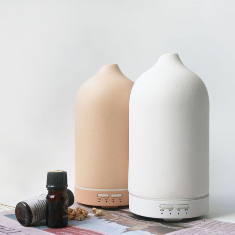 5 Colors Ceramic Humidifiers Smart Ultrasonic Aroma Diffuser 100ML Ceramic Aroma Diffuser