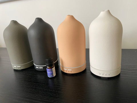 5 Colors Ceramic Humidifiers Smart Ultrasonic Aroma Diffuser 100ML Ceramic Aroma Diffuser