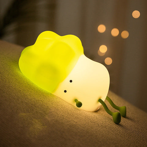 Cabbage Night Light USB Rechargeable Silicone LED Lamp For Kid Birthday Gifts Bedroom Room Decor Nightlights