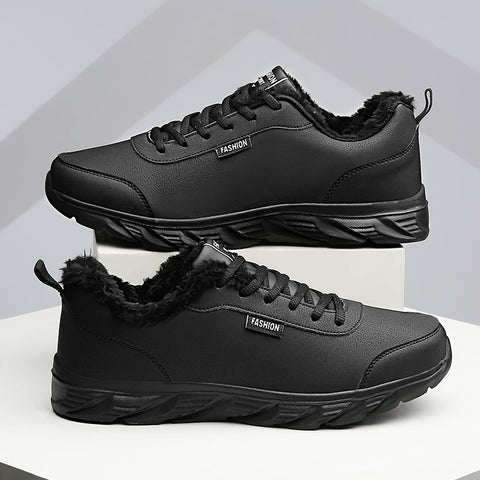 Men Sneakers Winter Warm Sports Shoes With Plush