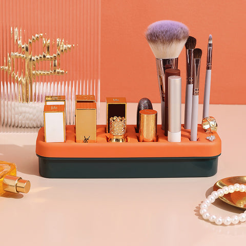Lipstick Storage Box Desktop Multi Grid