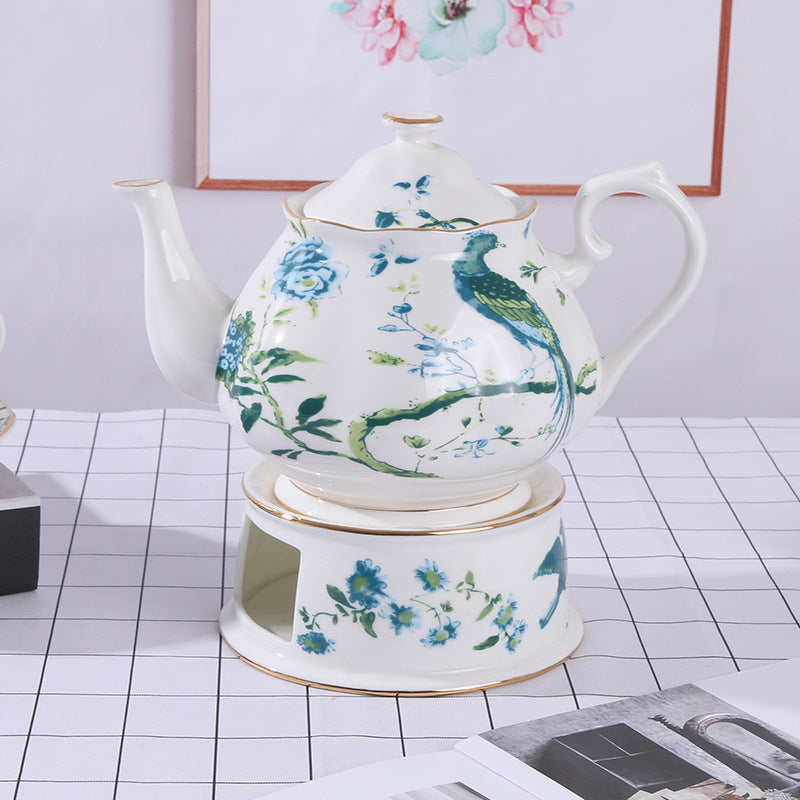 Green Phoenix Afternoon Tea Bone China Coffee Cup European Luxury