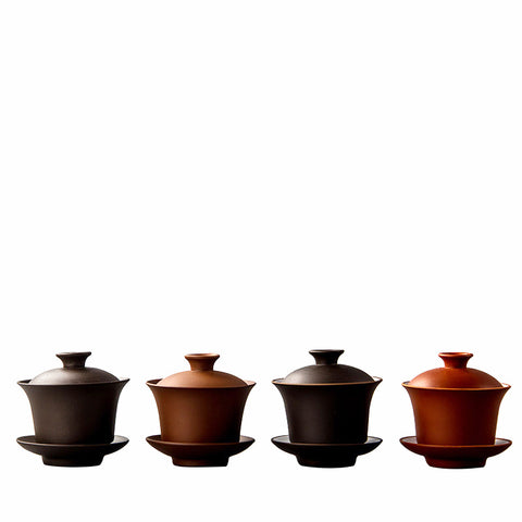 Purple clay tea set kung fu tea set