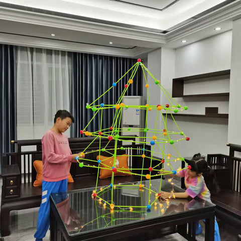DIY Tent Inserted Beaded Christmas Tree