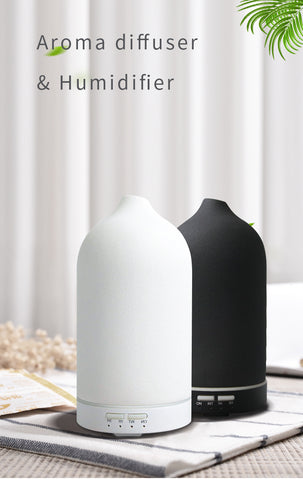5 Colors Ceramic Humidifiers Smart Ultrasonic Aroma Diffuser 100ML Ceramic Aroma Diffuser