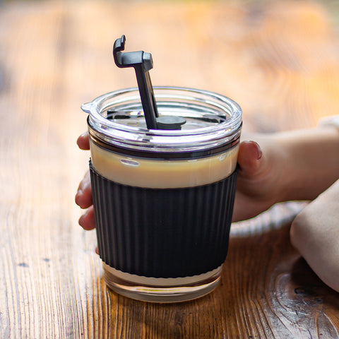 Milk Coffee Cup With Lid Portable Female Accompanying Cold Brew Milk Tea Cup