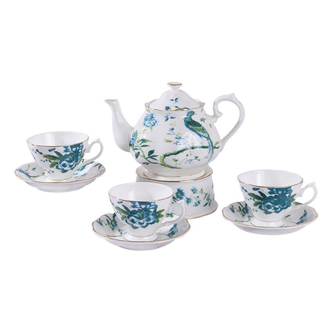 Green Phoenix Afternoon Tea Bone China Coffee Cup European Luxury