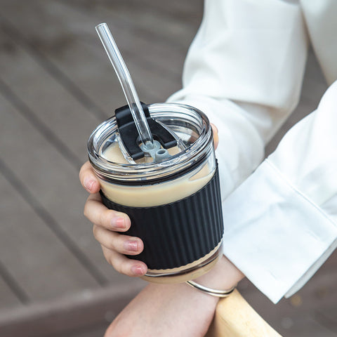 Milk Coffee Cup With Lid Portable Female Accompanying Cold Brew Milk Tea Cup