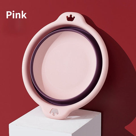 Portable Foldable Laundry Basin Plastic Travel Folding Wash Basin Safe Durable Foldable Wash Basin Bathroom Household Supplies