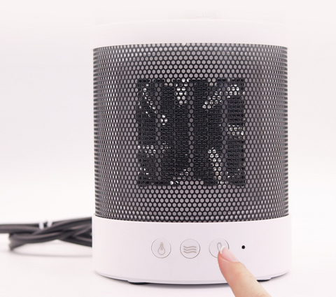 3 In 1 Space Heater Winter Fast Heating Electric Warmer Heating Fans Colorful Night Lights Small Heaters 400ML Air Humidifier