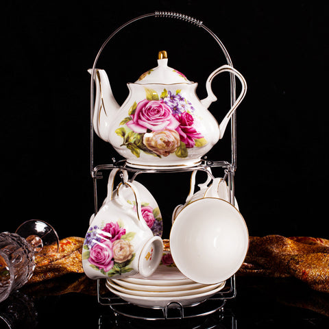 Jingdezhen Ceramic European Style Tea Set, Coffee Cup And Saucer